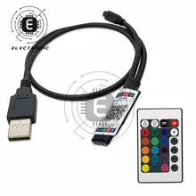 

Remote Control LED Light Bar Mini Bluetooth RGB Remote USB Controller + 24 Key For Led Light Strip Controller