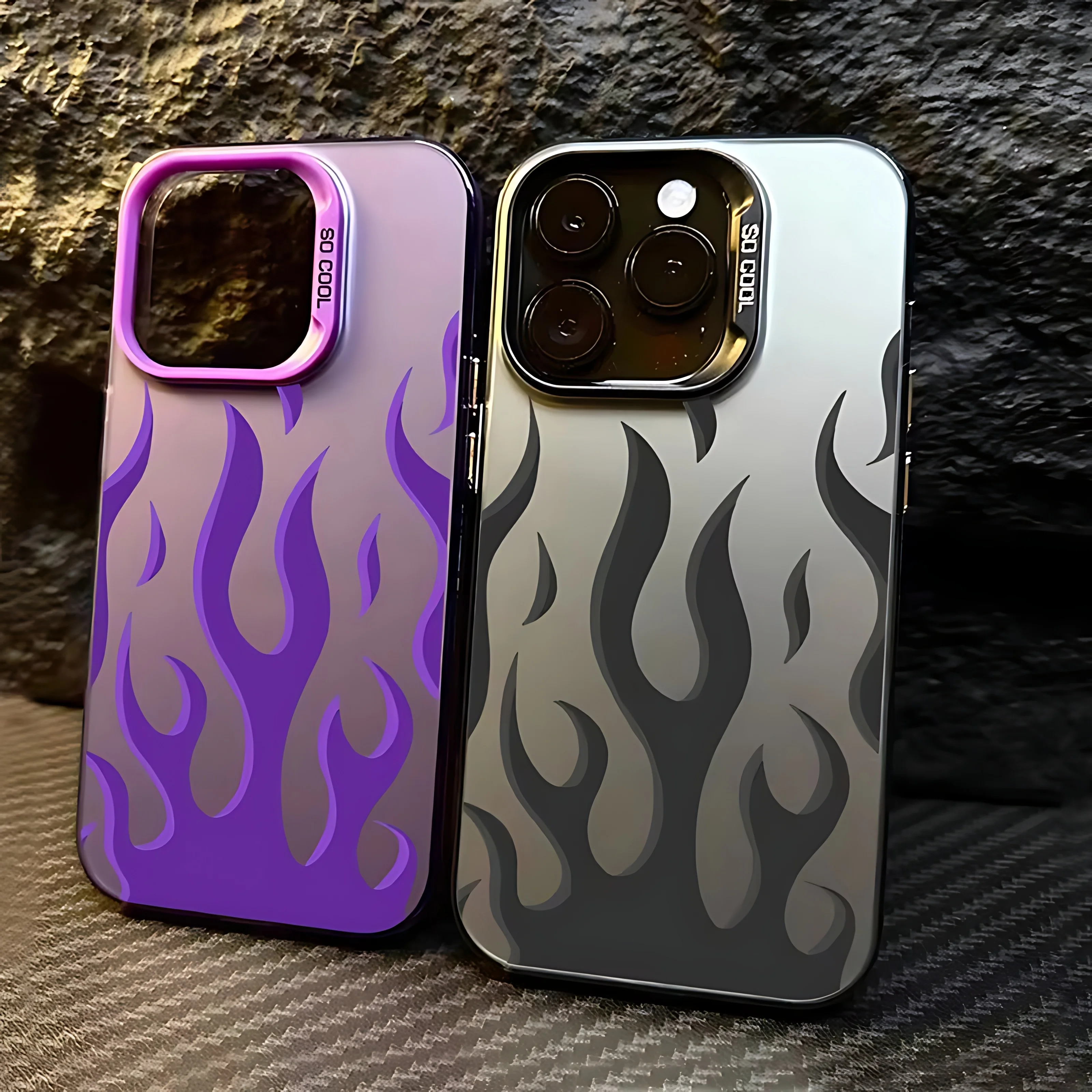 Creative Fashion Flame Fire Phone Case - Stylish Protective Cover