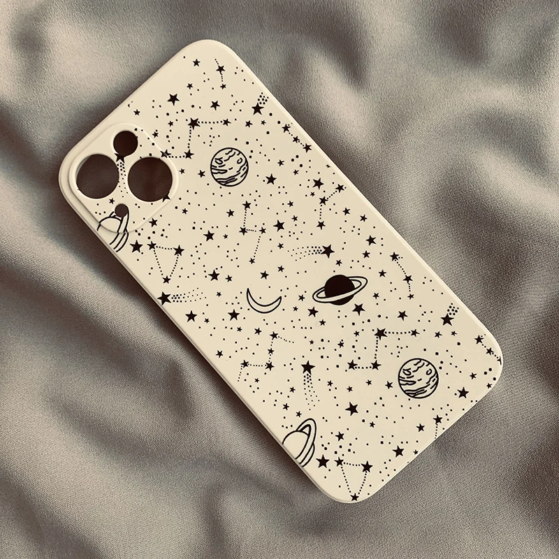 Cosmic Starry Sky Liquid Silicone Phone Case