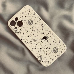Cosmic Starry Sky Liquid Silicone Phone Case - OnePlus 9RT 5G (MF - WHITE - MFA09)