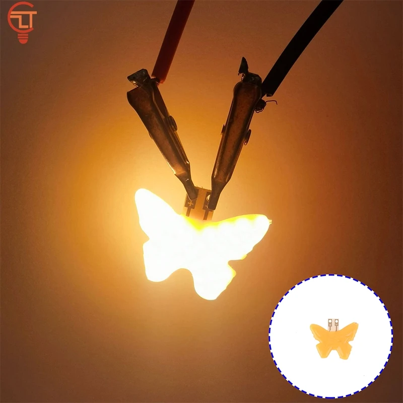 

1pc 3V LED COB Butterfly Shape Flexible Filament Candle Diode Light Holiday Party Decoration Light DIY Bulb Accessories