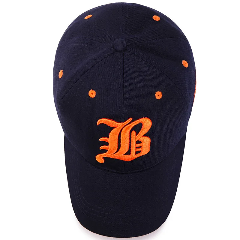 Unisex Summer Cotton Embroidery Snapback Cap - Casual Sport Sun Visor Hat