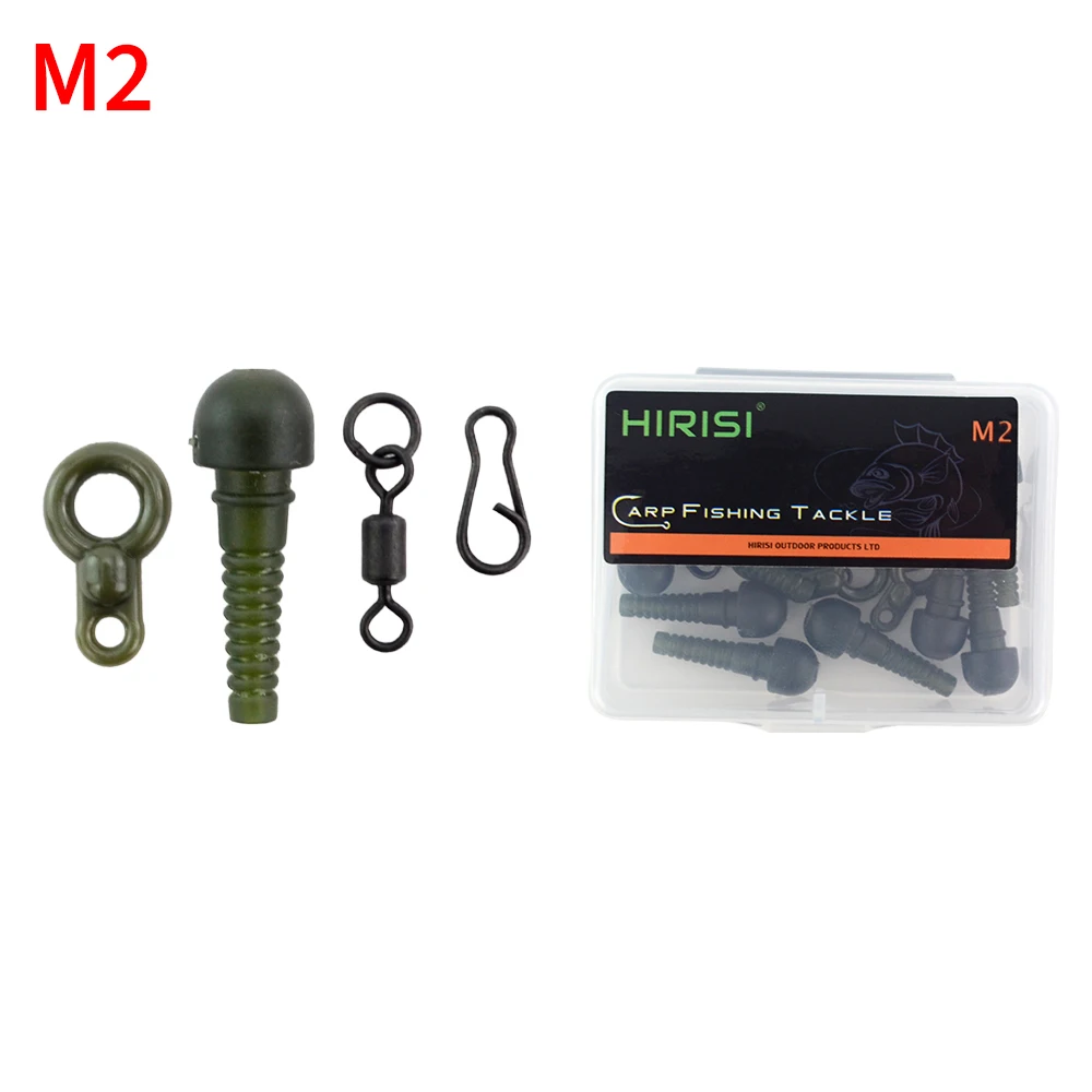 BN Carp Fishing Helicopter Rig Components Kit - 10 Sets With Chod Beads, Swivels & Sleeves