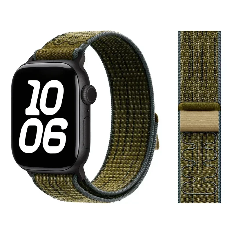 Premium Nylon Loop Strap for Apple Watch - Breathable and Stylish Bracelet Band