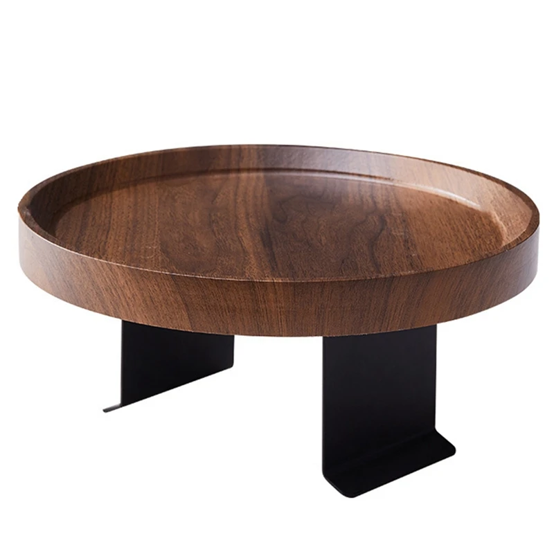 1 Piece Sofa Table Mini Side Table Waterproof Stain Resistant Corner Sofa Armrest Tray Installation-Free Adjustable