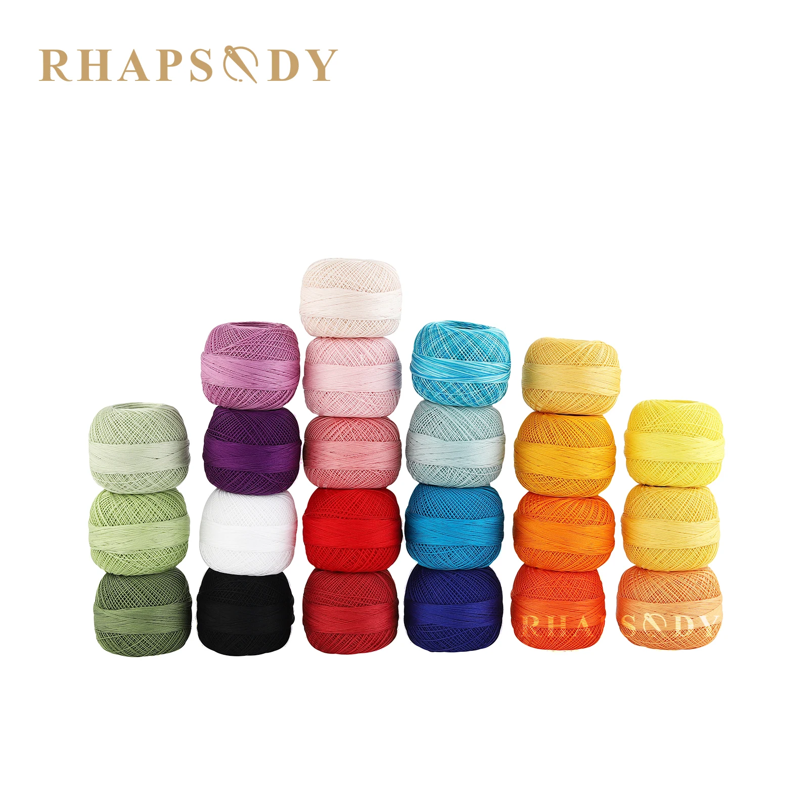 Rhapsody Size 80 Egyptian Cotton Crochet Tatting Knitting Thread Lace 10 Grams 184 Yards Spring Macaron 35 Colors