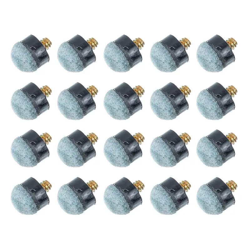 Billiard Shaft Billiard Bridge Stick 20Pcs 12 Mm/13 Mm Billiard Pool Cue Stick Tips Screw On Tips Ferrules Replacement Billard Pool Accessories