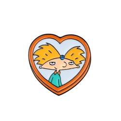 Whimsical Cartoon Enamel Pin for Clothing & Accessories (Imitation Rhodium Plated)