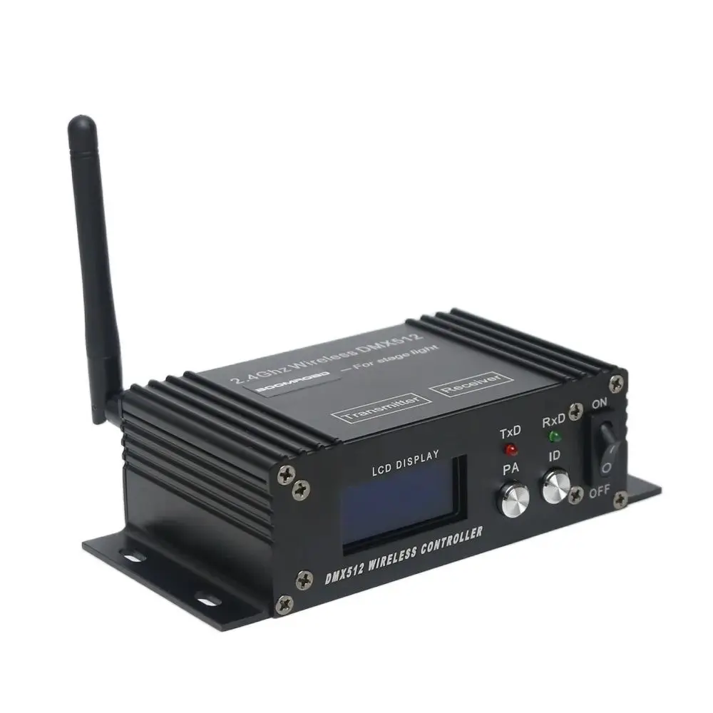 2.4G LCD Display Wireless DMX512 Controller Receiver Transmitter 2 in 1 DMX Console For Disco DJ Party Moving Head Light dmx controller dmx receiver