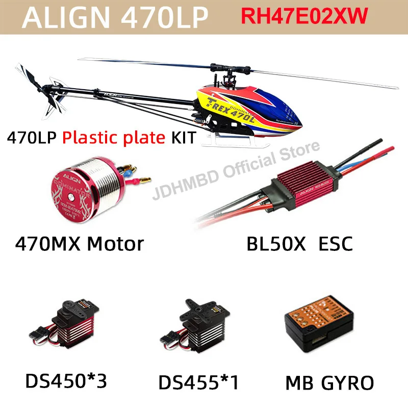 

3D RC Helicopter ALIGN 470 T-REX 470LP RH47E02XW 6CH RC Helicopter PNP Fits 450 450L upgrade 470L 380mm main rotor