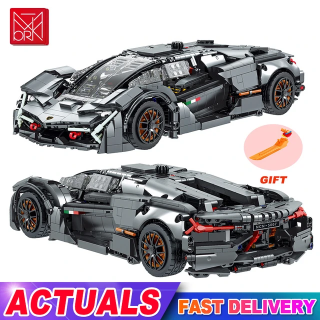 Compatible con Lego coches de carreras de alta tecnología bloques de  construcción carrera famosa coche deportivo de velocidad clásico regalos  para niños - AliExpress