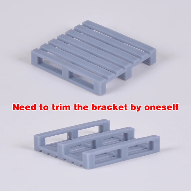 조립식 목재 팔레트 지게차 공장 창고 디오라마 스케일 모델 키트 1/35 1/48 1/64 1/72 1/87