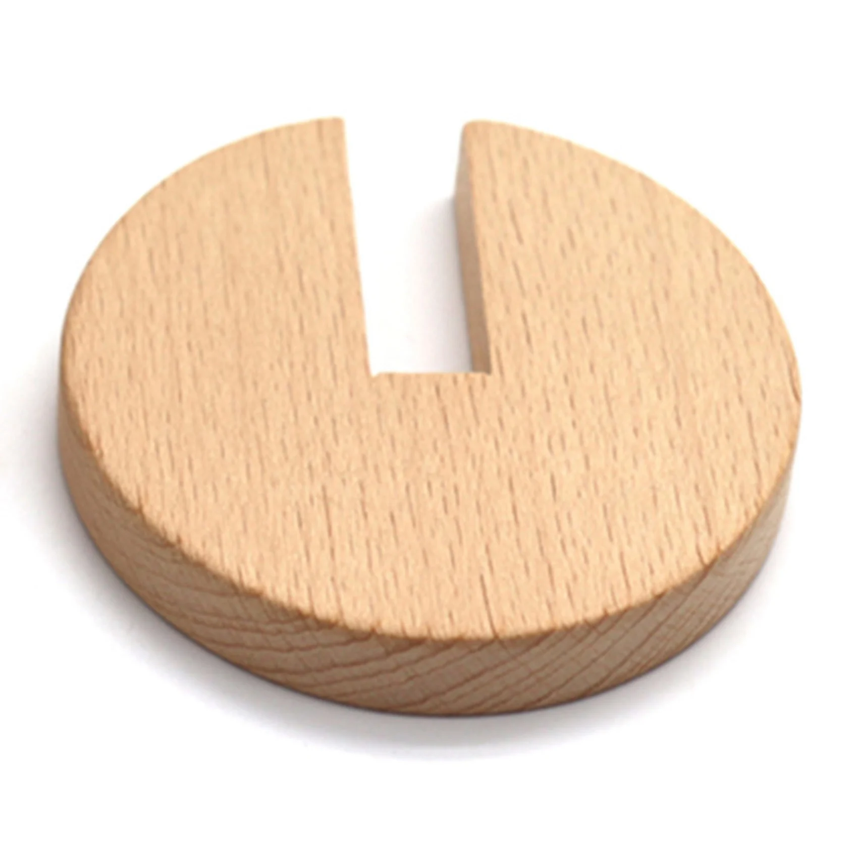 Newborn Infant Wooden Toys Exercise Hand Grasp Toy Interlocking Discs Solid Wood Preschool Children Toys 5
