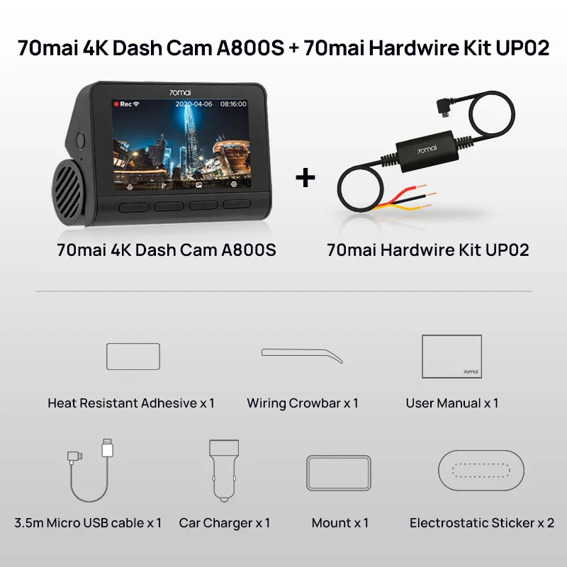 Xiaomi 70mai Dash Cam A800s Купить