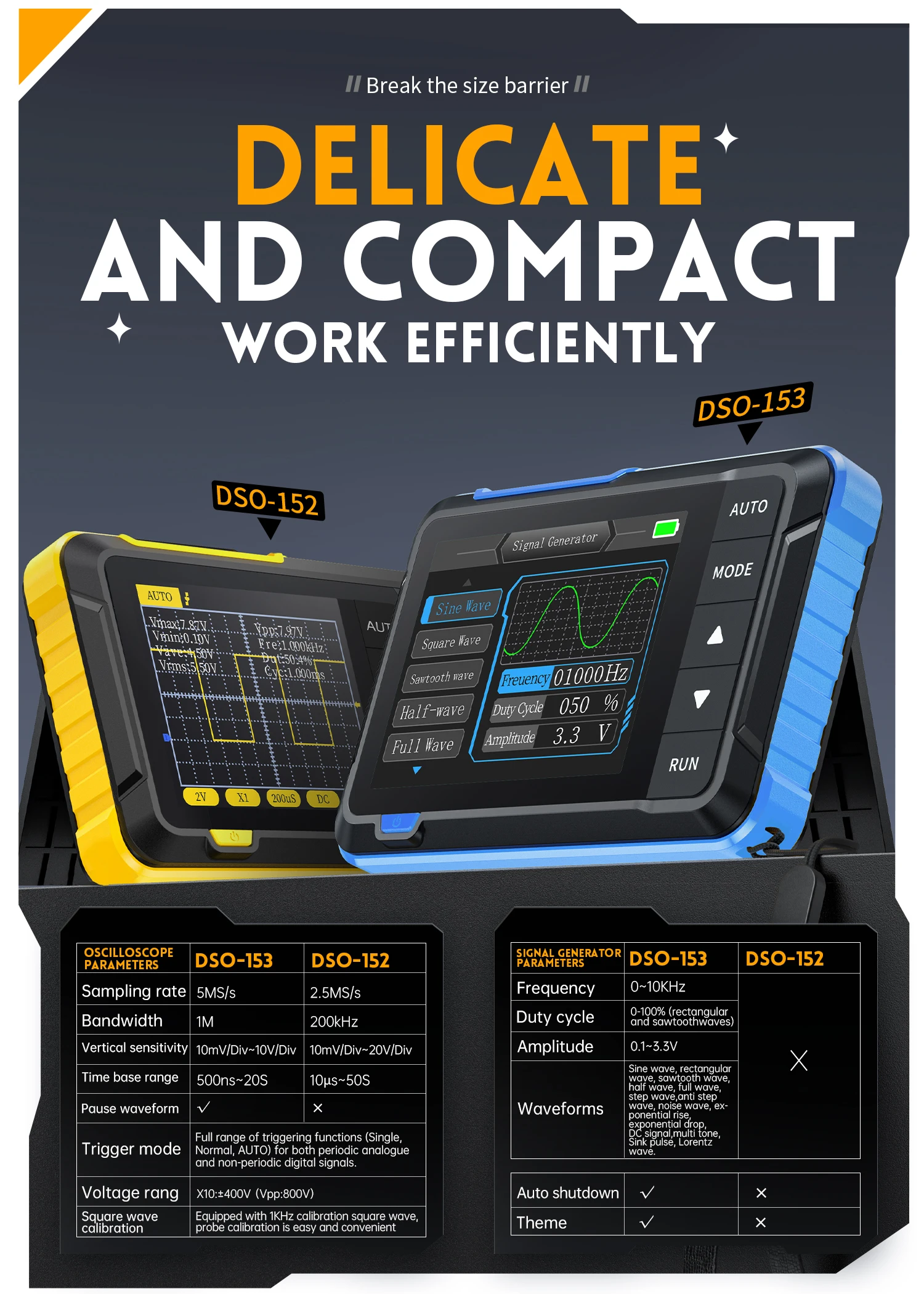 DSO-510 DSO-153 DSO-152 Handheld Tools