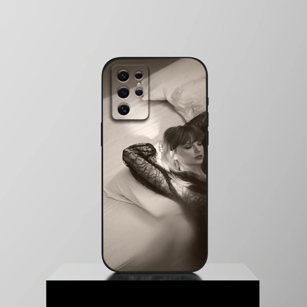 thumbnail image 1 of Funda para teléfono Singer T-Taylor TTPD S-Swifts para Samsung S22 S23 A73 A72 A71 A54 A53 E ULTRA carcasa blanda negra, 1 of 5