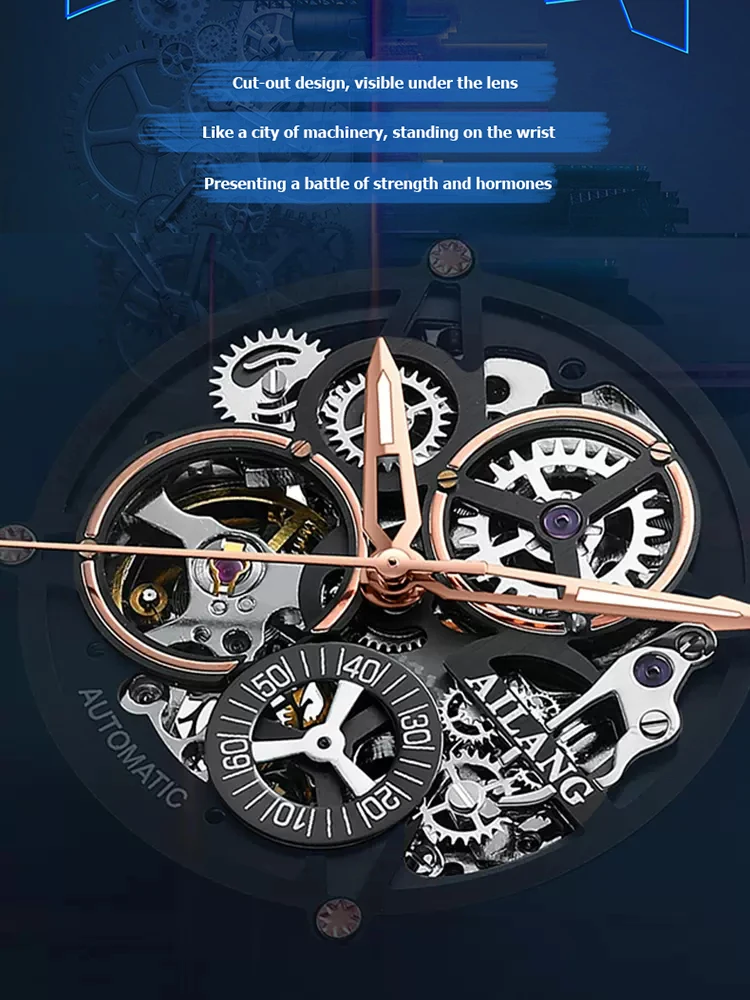 AILANG Orologio meccanico automatico da uomo di lusso con tourbillon, nuovo di zecca, orologio da polso da uomo in acciaio inossidabile impermeabile_voghion.com