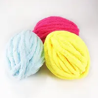 250g Extra Thick Ice Yarn Blanket Hand-Knitted DIY Yarn Large Thickness Chenille Cushion Pet Bed Yarn Icelandic Scarf Hat Knitting Needle Close-Fitting Soft Extra Thick Yarn Ball 1 Piece=1 Unit=250 Grams 3