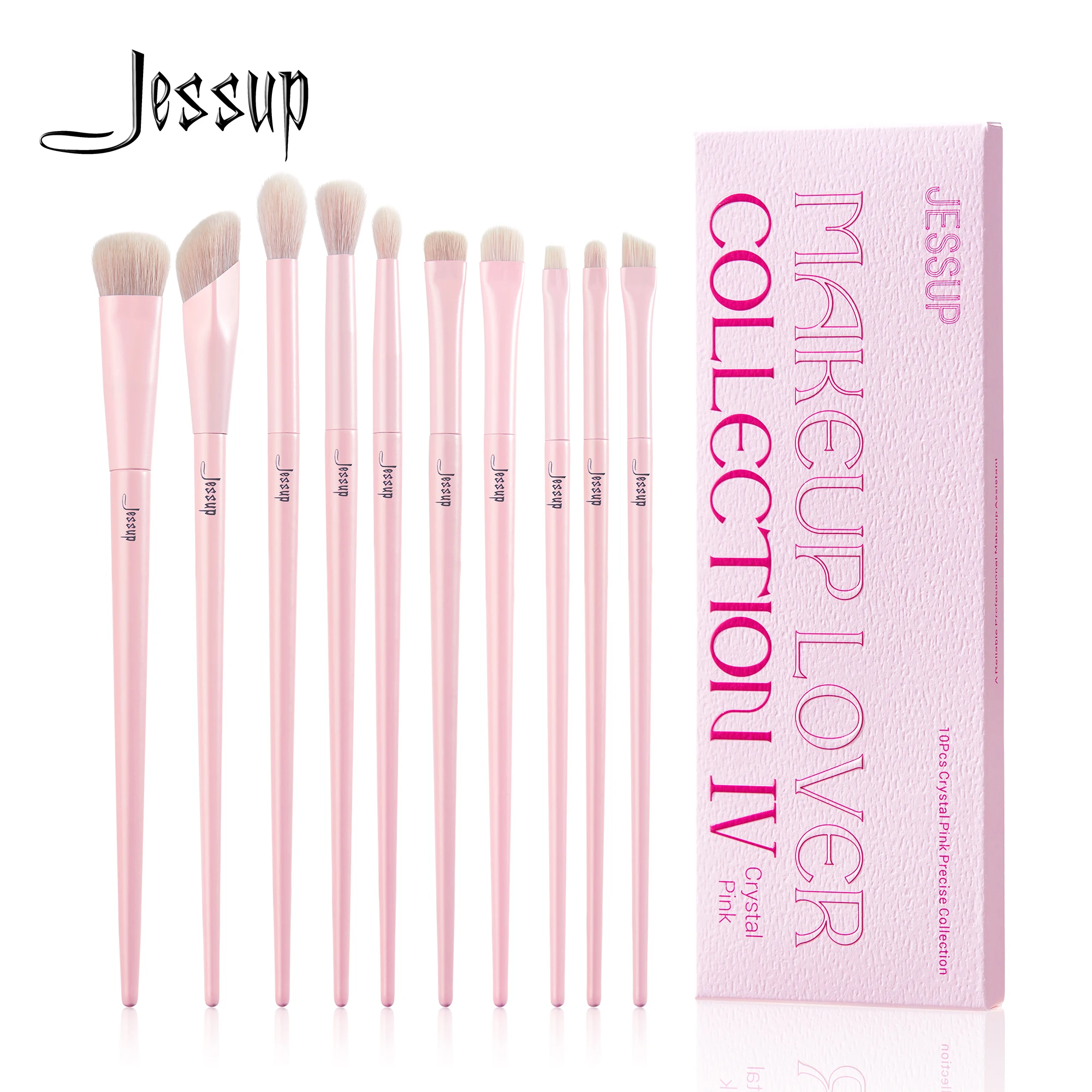 JessupEyeshadowBrushSetPinkEyeMakeupBrushesConcealerBrush