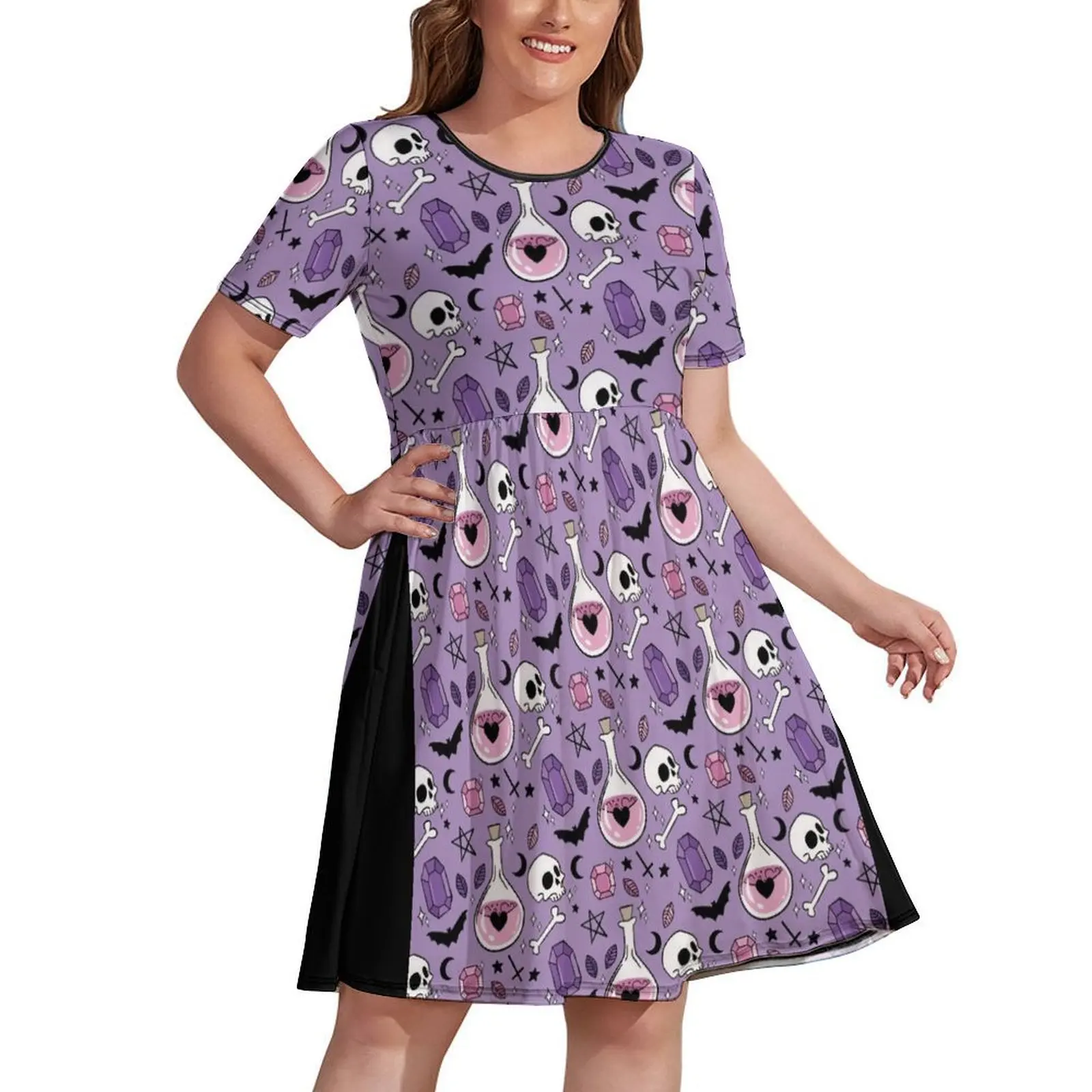 

Bats, Bottles & Bones Pattern Dress women's summer jumpsuit ladies dresses for women 2024 women clothes women party dresses