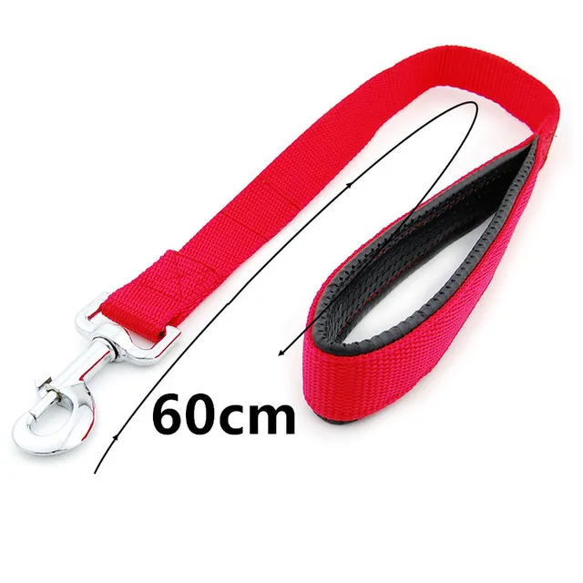Dog Leash Short Dogs Leash Durable Nylon Leashes for Large Dog Walking Rope Comfortable Handle Dogs Leashes Seat Belts Pet Chain 4