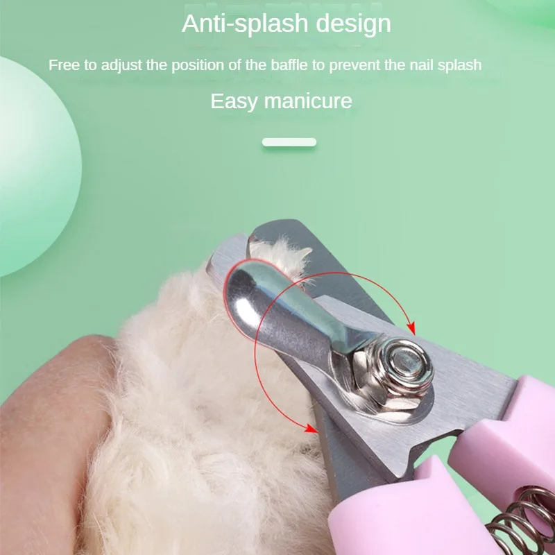 Pet Nail Clippers, Dog Nail Clippers Cat Clippers Pet Cleaning Supplies Suitable for Both Large and Small Dogs