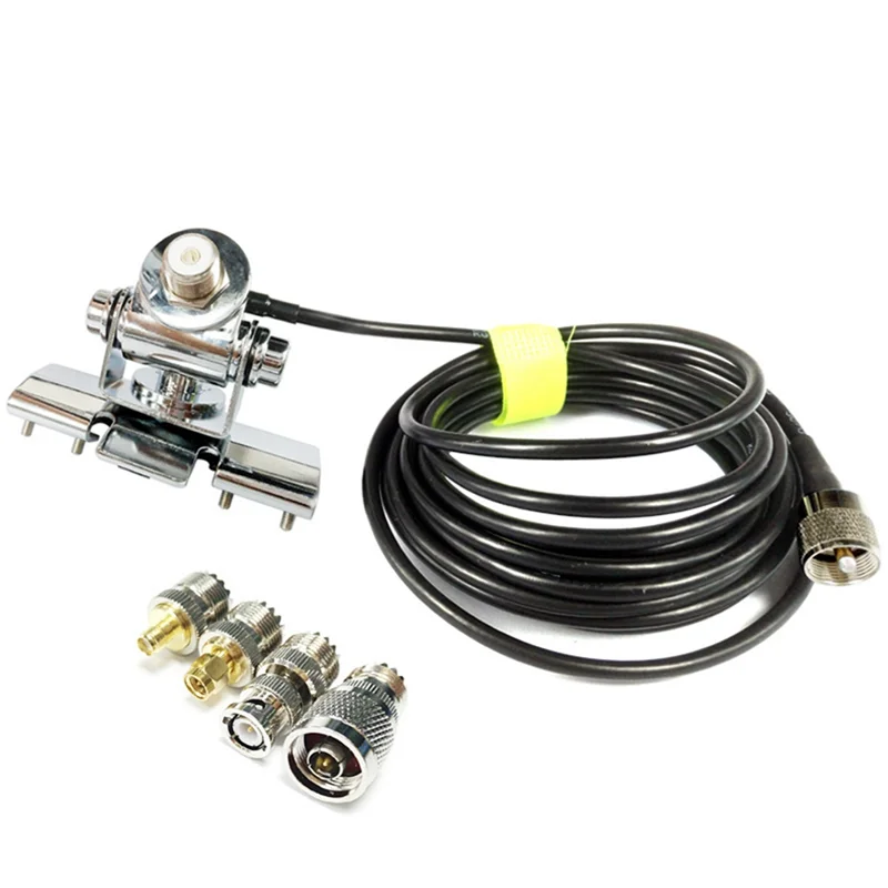 

Car Radio Antenna Mount Bracket 5M PL259 SO239 Coaxial Feeder Extend Cable SMA Female Male BNC Connector