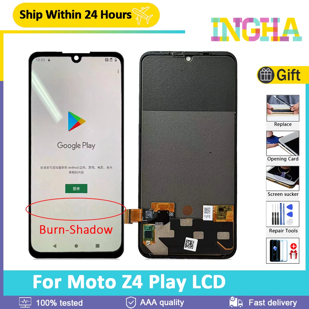 6.4" Original For Motorola Moto Z4 LCD Display Touch Screen Digitizer