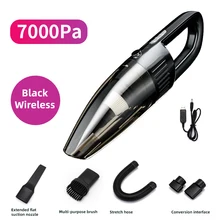 Car Wireless Vacuum Cleaner 7000PA Powerful Cyclone Suction Home Portable Handheld Vacuum Cleaning Mini Cordless Vacuum Cleaner