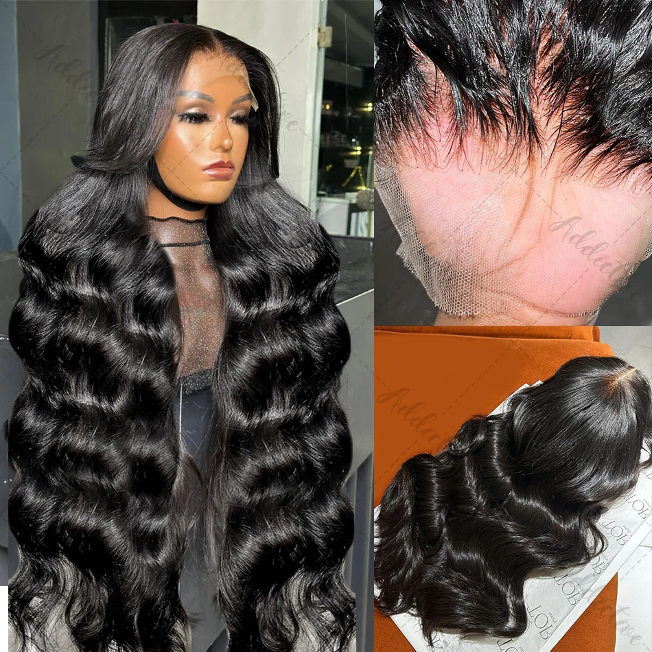 30 38Inch Brazilian Body Wave 13x4 HD Transparent Lace Front Wig 13x6 Human Hair Lace Frontal Wigs 5x5 Glueless Closure Wig 250% 2