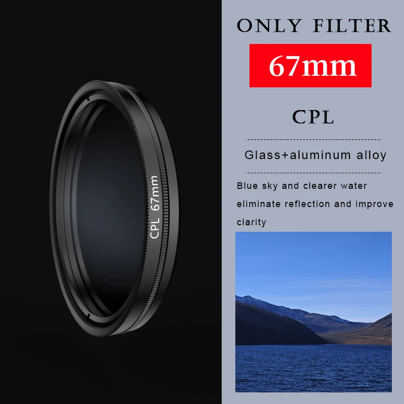 Premium Metal Filter Adapter Phone Lens with Enhanced ND CPL for Smartphone Photography