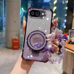 3 - Piece Set: Versatile Phone Case with Lanyard & Stand - Google Pixel 10a (PURPLE)