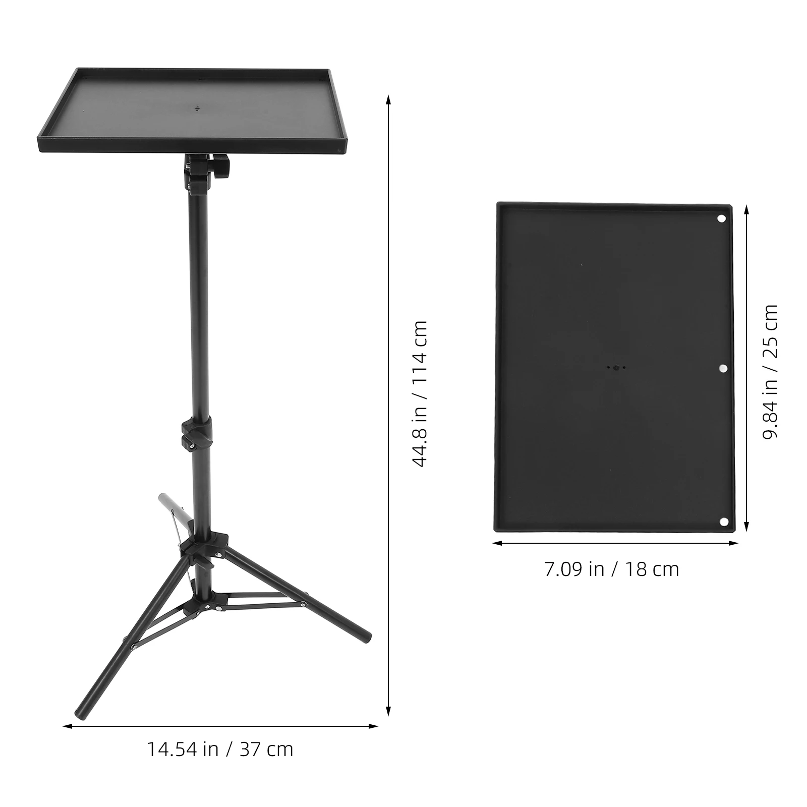 Projector Stand Laptop Stand Projector Tripod Adjustable Tabletop Floor Multifunctional Support with Tray