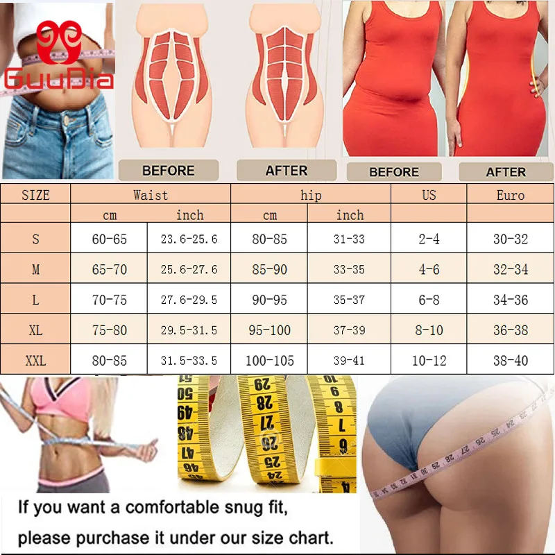 GUUDIA High Waisted Body Shaper Shorts Seamless Shapewear Short Women's  Firm Control Shaper Panties Waist Nipping Boyshorts