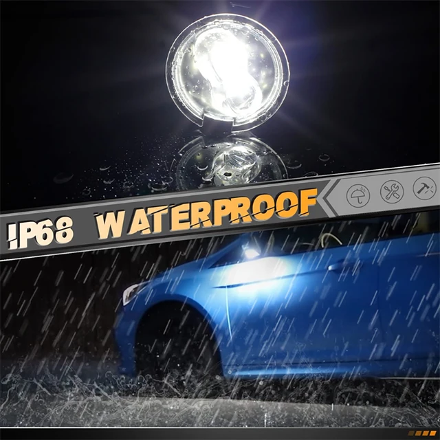 2 قطعة LED الجانب مرآة البركة ضوء مصباح الجمعية لفورد F150 الحارس حافة الانصهار اكسبلورير إكسبيديشن فليكس الثور X ، 6000K الأبيض