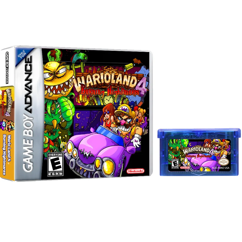 

Карточка-кошмар GBA/NDS Wario Land 4-Burn, в коробке, американская версия, английская версия