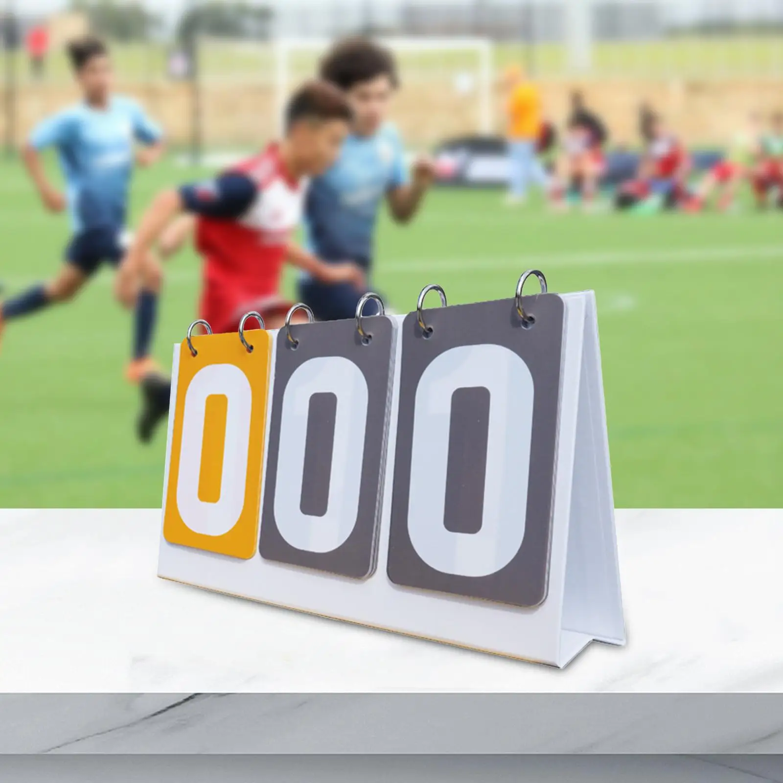 

Score Board Large Game Scoring Board Multi Sports Sports Scorekeeper for Soccer Volleyball 3 Digit Score Keeper Flip Score Board