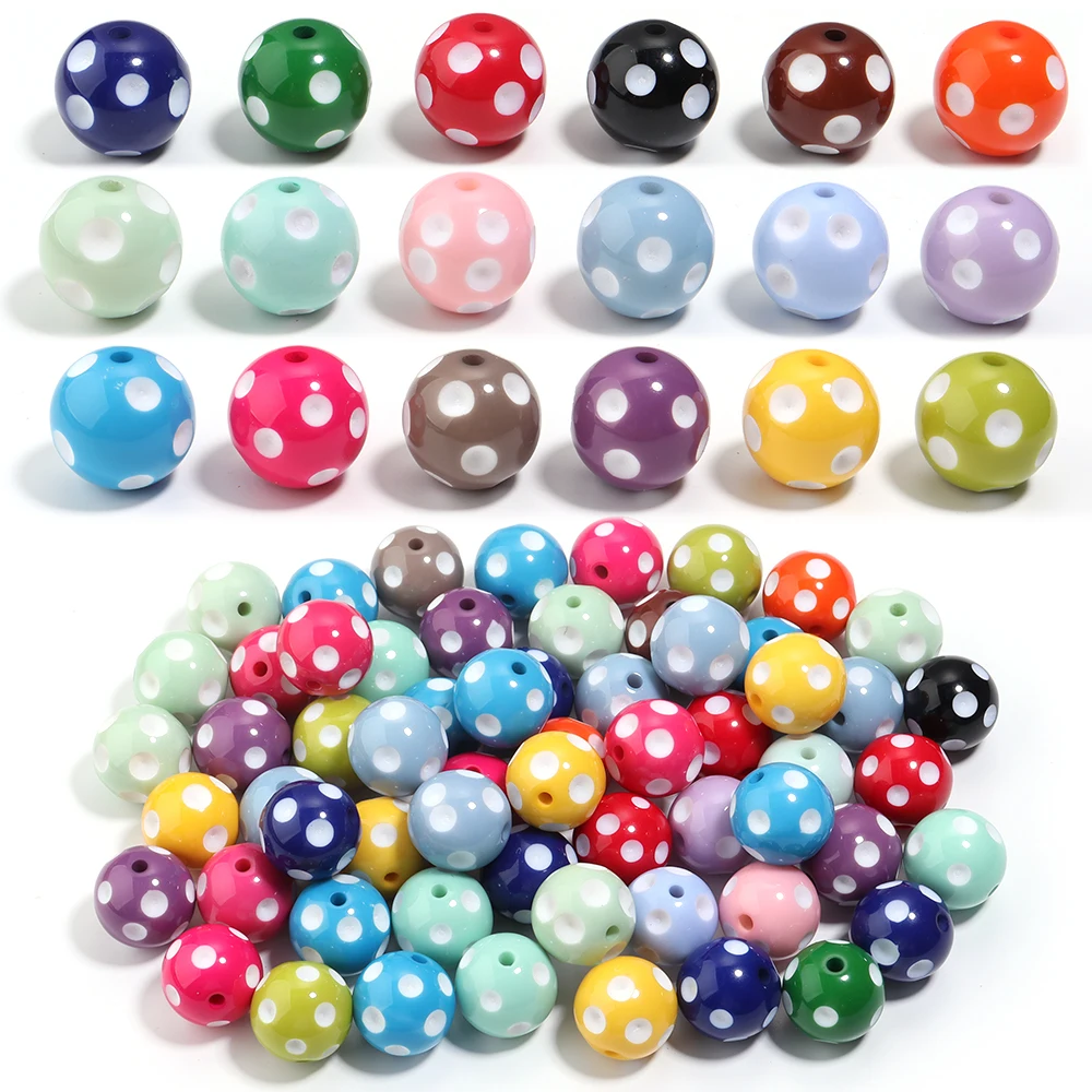 5 teile/los 20mm runde Silikon Perlen drucken Perlen-Sets für Schmuck machen DIY Schlüssel bund Stift Halskette Armbänder Schmuck Zubehör
