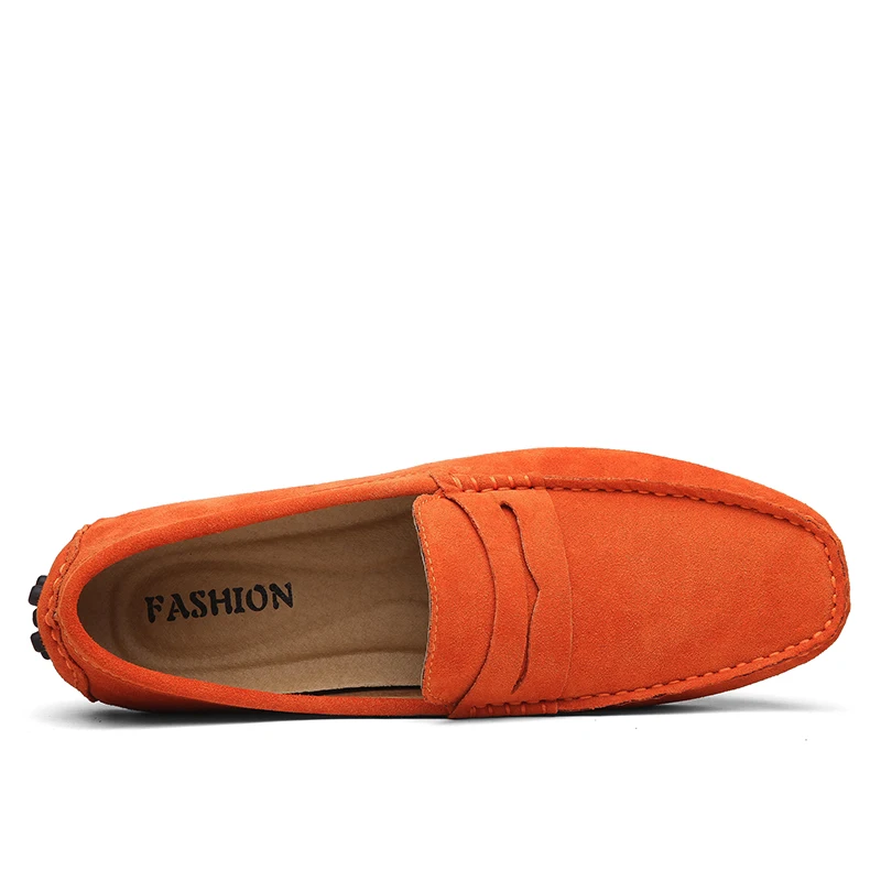 38-50 Shoes Men Casual Shoes Fashion Men Shoes Genuine Leather Men Loafers Moccasins Slip on Men Flats Male Driving Shoes 3