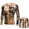 Muscle Tattoo 3D Print T-Shirt Men Women Casual Fashion Dragon Long Sleeve T Shirts Sweatshirt Oversized Tees Tops Kids Clothing 1