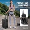 VEVOR Weatherproof Hard Case, Heavy Duty Protective Dry Box Case with Pre-cut Foam, Wheels & Retractable Pull Handles for Travel 6