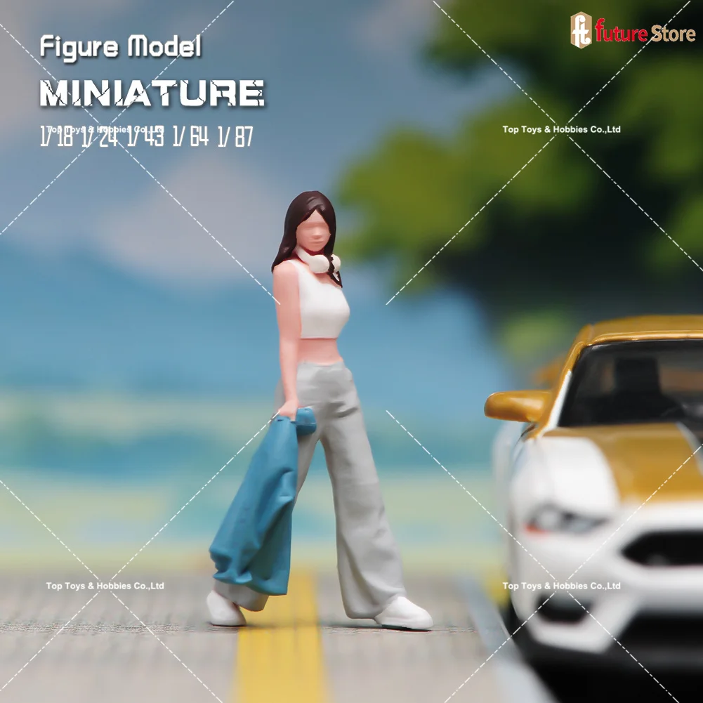 Gemalte Miniaturen im Maßstab 1:64, schönes Mädchen, männlich, weiblich, Menschen, Szene, Figur, Mini-Puppe, 3D-Diorama-Modell für Auto, Fahrzeuge, Dekor – Detail 21