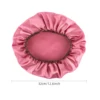 2024 New Fashion Satin Sleeping Hat Night Sleep Hair Care Bonnet Nightcap Popular Leopard Silk Wide-Brimmed Shower Cap 3