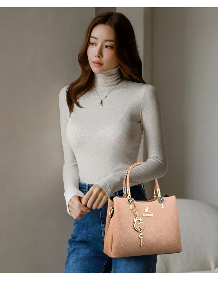 Trend Luxury Designer Women's Handbag High Quality Brand Leather One Shoulder Crossbody Bag 2023 New Women's Tote Bag Wallet