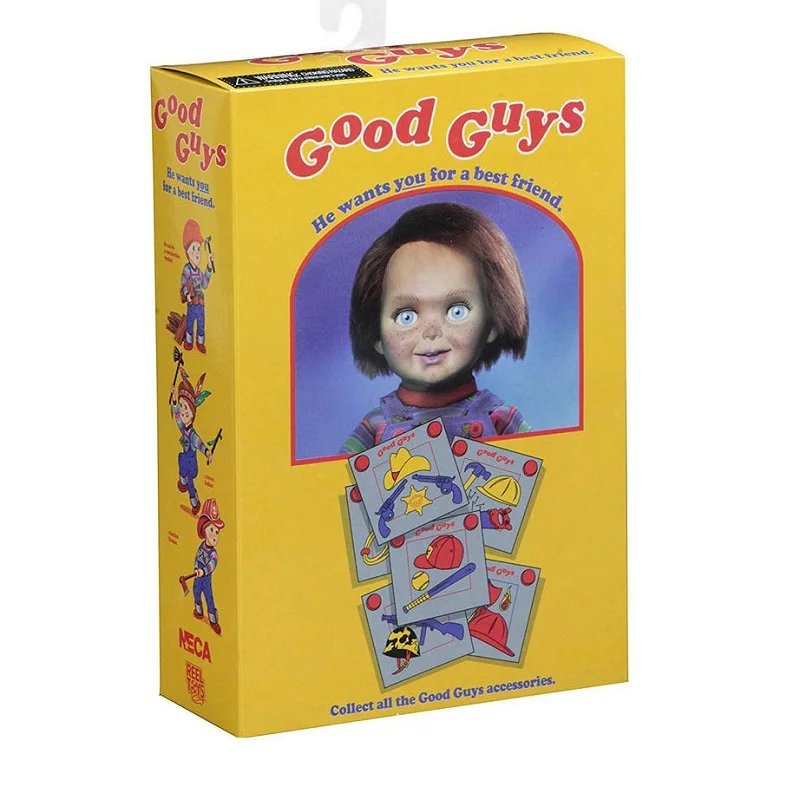 NECA Child's Play 2 Chucky Doll Good Guys Ultimate Figura de acción Modelo Película de terror Juguete coleccionable PVC SHF Regalo de Navidad