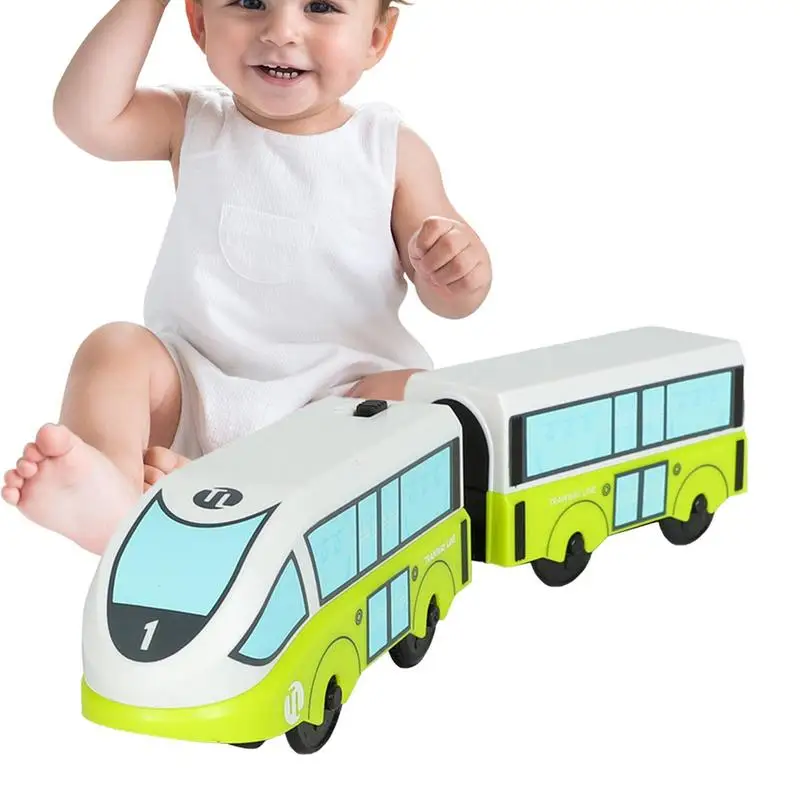 

Kids Electric Train Toys Locomotive Magnetic Train Children Toddler Gift Diecast Slot Toy Fit For Brio Wooden Tracks