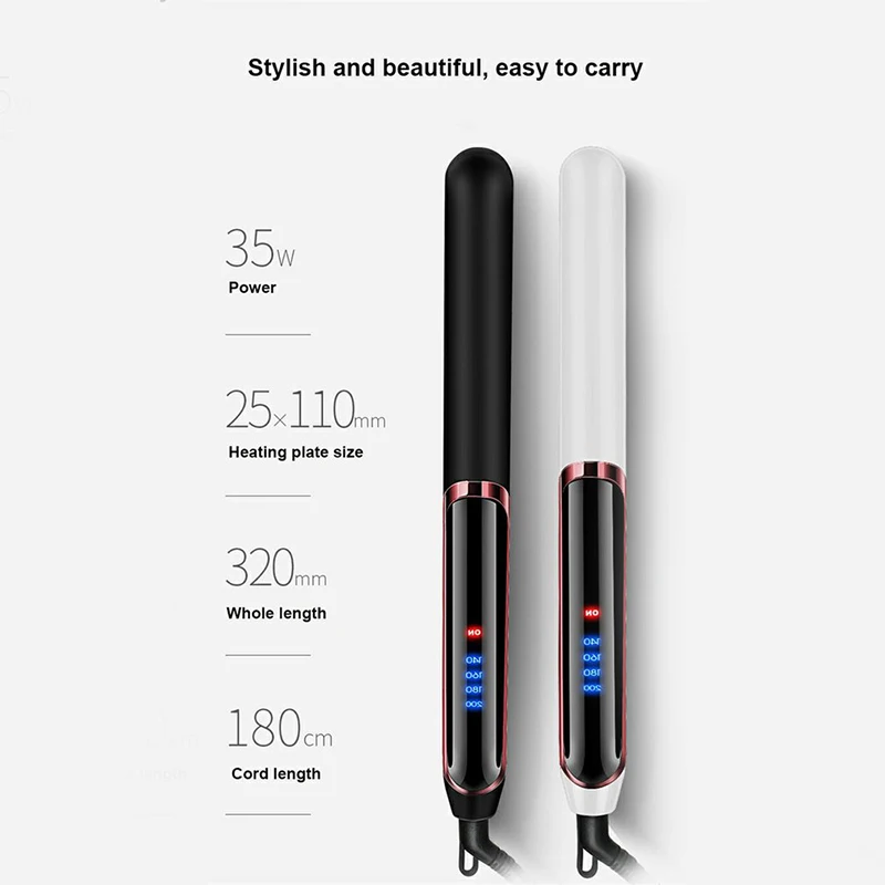 Professional Electric Splint Plat 2 In 1 Hair Straightener Curler Professional Hair Salon Flat Iron Anti Scald Hair Straightener 2