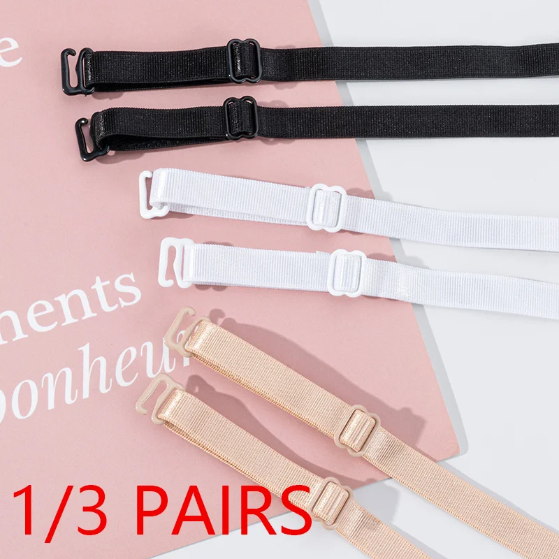 Bra Straps 1/3Pair Women Slip Resistant Bra Straps Women Double Shoulder Elastic Brassiere Lady Bra Strap Accessories Lingerie