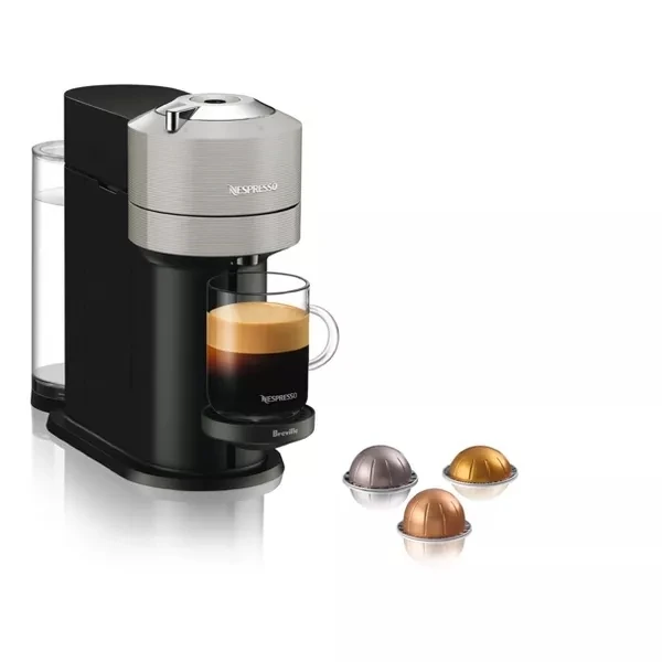 Nespresso Vertuo Next Espresso Roast Coffee Maker and Espresso Machine  Bundle By Breville