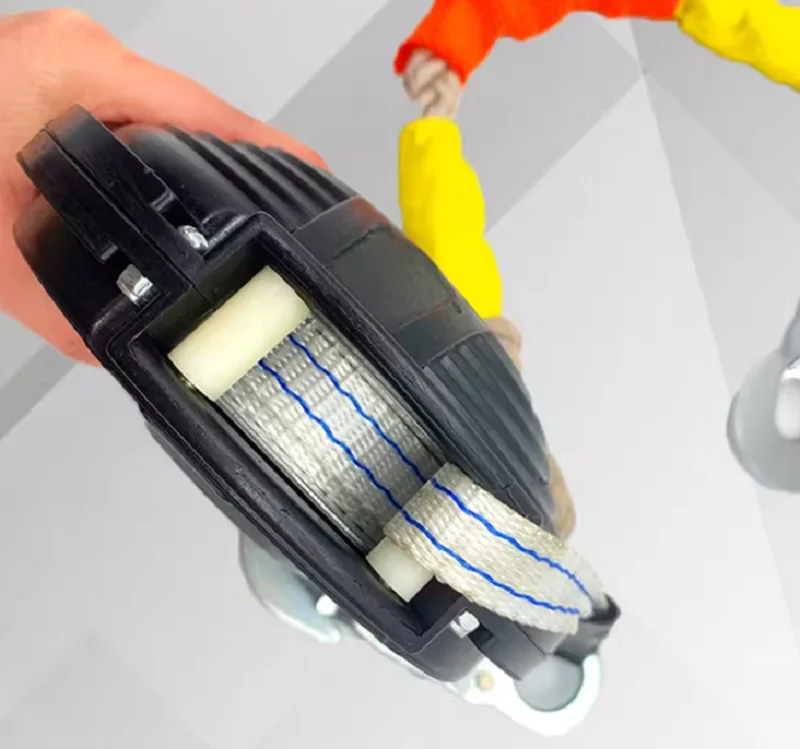 150 kg-300 kg 3M-10M Absturzsicherung für große Höhen, Abstiegsvorrichtung, Gürtel, Kabelbaum, Seilschlinge – Detail 15